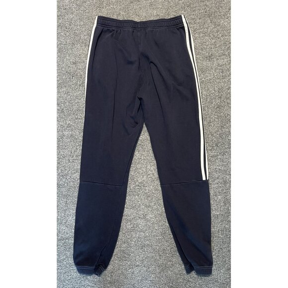 Adidas Navy Blue Joggers With White Stripes Men Size M - Picture 4 of 4